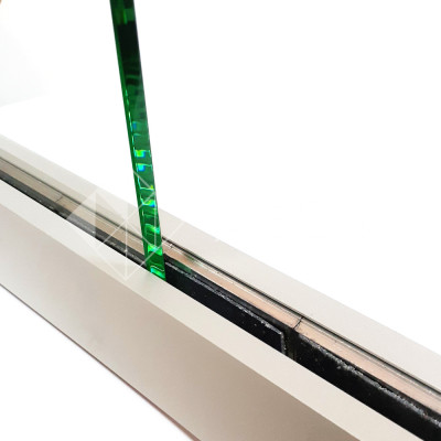 Профиль зажимной FKP-45 в сборе с крышкой, алюминий/анодированный