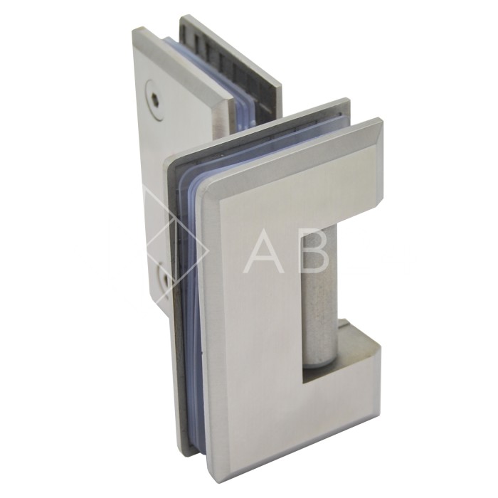 Петля Бета β FDP-22 стекло-стекло 180°, нержавейка/матовый