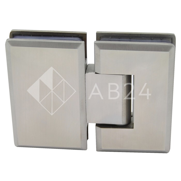 Петля Бета β FDP-22 стекло-стекло 180°, нержавейка/матовый