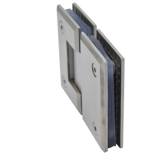 Петля Бета β FDP-22 стекло-стекло 180°, нержавейка/матовый