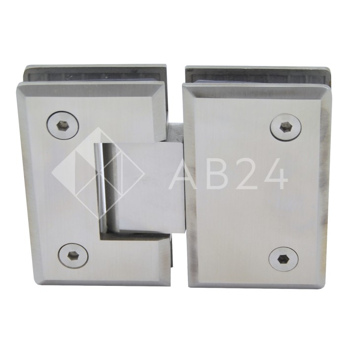 Петля Бета β FDP-22 стекло-стекло 180°, нержавейка/матовый