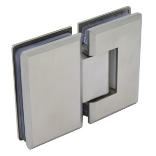 Петля Бета β FDP-22 стекло-стекло 180°, нержавейка/матовый