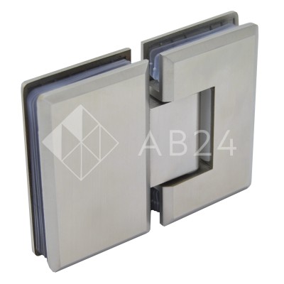 Петля Бета β FDP-22 стекло-стекло 180°, нержавейка/матовый