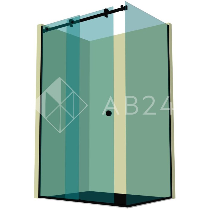 Душевая кабина угловая раздвижная DK-201P в опорном профиле