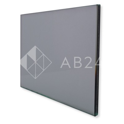 Стекло серое (графит) 8 мм. Закаленное с вырезами и отверстиями, кромка обработана