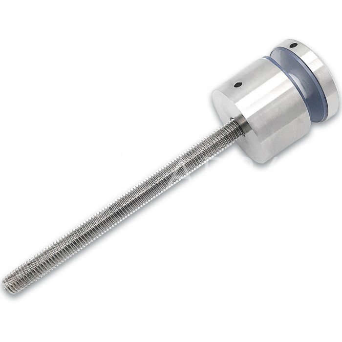 Стеклодержатель FKK-40.1, 10х30 мм Ø50 мм М12x1.75 для стекла, нержавейка/матовый