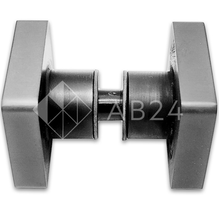 Ручка кноб квадратная FDR-30-DEF с дефектом, нержавейка/оружейная сталь