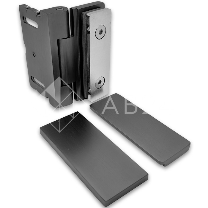 Петля Гера FDP-122 стена-стекло, открывание 90° внутрь, латунь/оружейная сталь