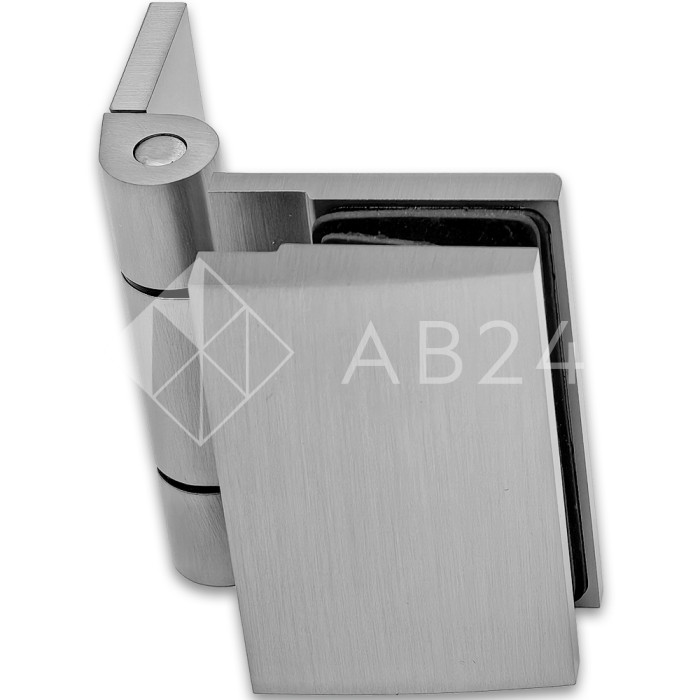 Петля Рея FDP-220 стена-стекло 90° с крышками, латунь/матовый