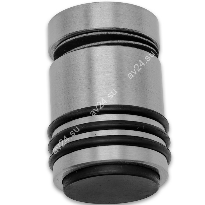 Ручка кноб Йота FDR-142 с резиновым торцом (односторонняя), алюминий/матовая