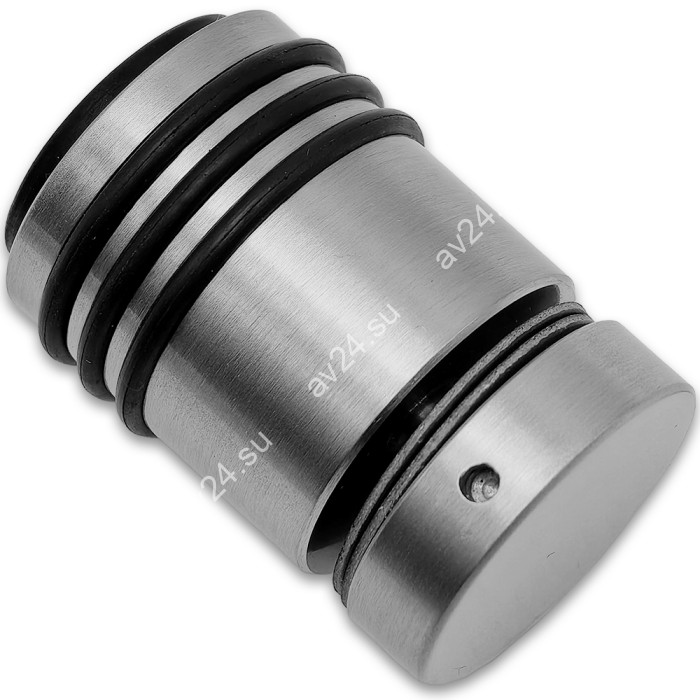 Ручка кноб Йота FDR-142 с резиновым торцом (односторонняя), алюминий/матовая