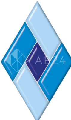 Фьюзинг ромб DFTP 003 темно-синего цвета, 7,6 cм х 12,7 cм