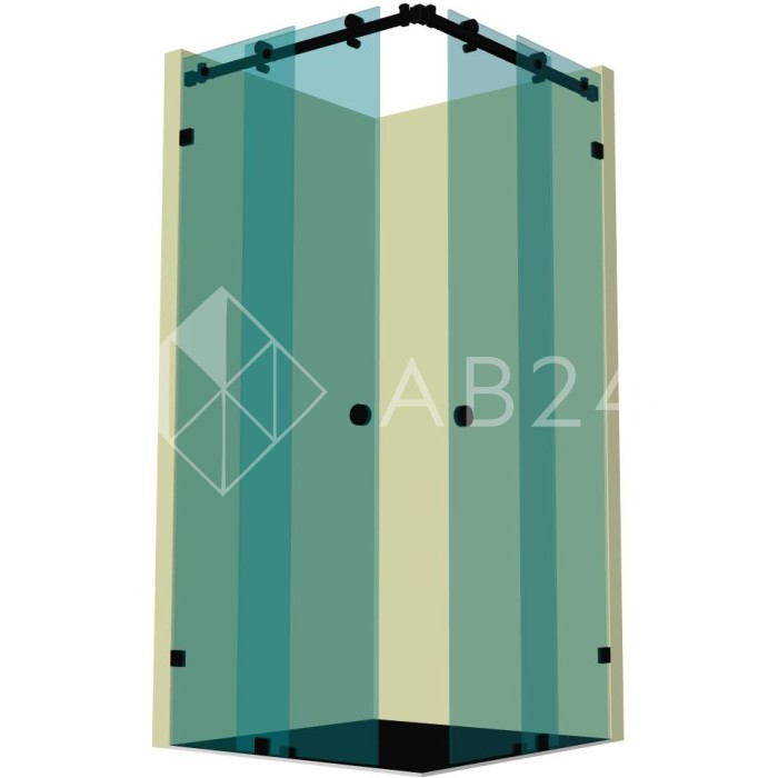 Душевая кабина угловая раздвижная DK-202K на коннекторах