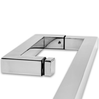 Ручка скоба FDR-72, 25x25x200x400х1.0 мм, нержавейка/полированный