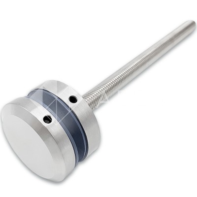 Стеклодержатель FKK-41.1, 10х10 мм Ø50 мм М12х1.75 для стекла, нержавейка/матовый