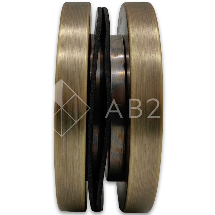 Ручка купе FDR-13, нержавейка/бронза