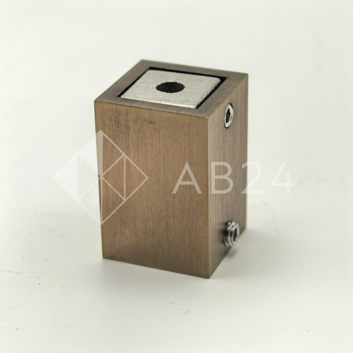 Крепление трубы FDC-60-DEF с дефектом 15х15 к стене, нержавейка/медь