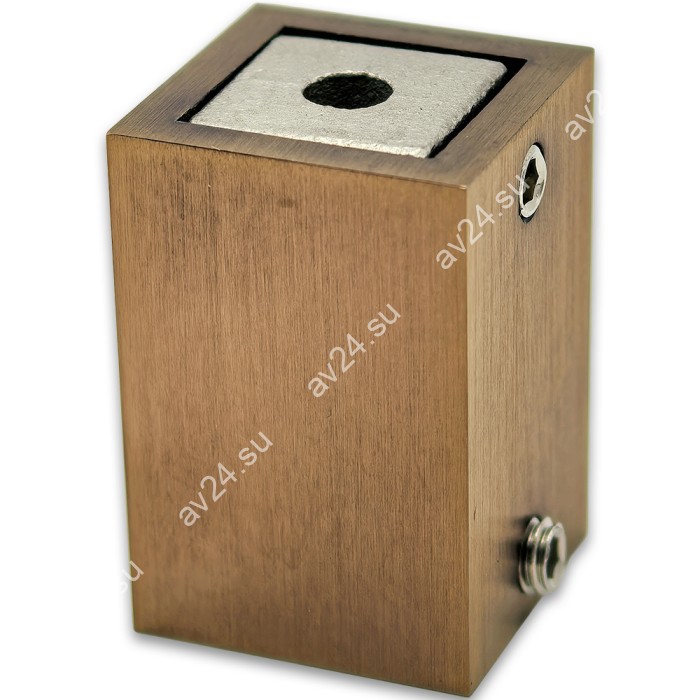 Крепление трубы FDC-60-DEF с дефектом 15х15 к стене, нержавейка/медь