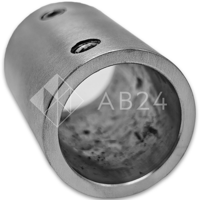 Соединитель FDC-21 трубы 19 прямой, нержавейка/матовый