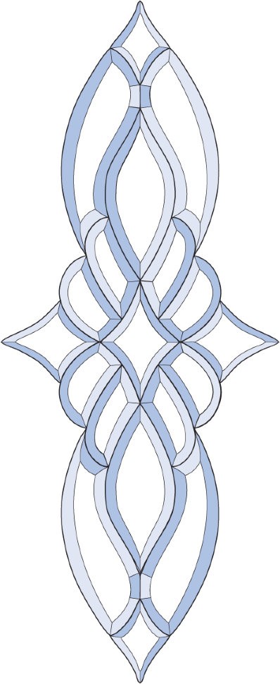 Бевелс AV243 (19 элементов) 334 х 806 мм