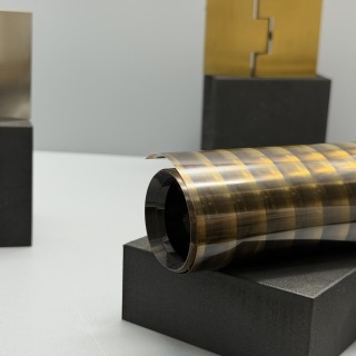 Декоративная пленка MORU бронза прозрачная 1,52х5 м, шаг 12 мм