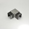 Отвод FOP-40p.07 для поручня с пазом для трубы 40*40мм, GRIT 600, нержавейка/полированный
