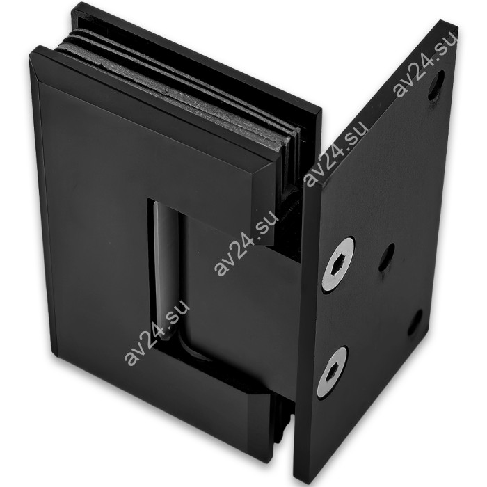 Петля Бета β FDP-20 стена-стекло с бок. креплением, нержавейка/черный