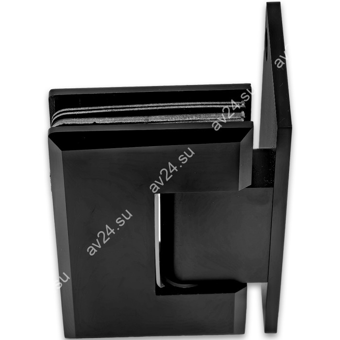 Петля Бета β FDP-20 стена-стекло с бок. креплением, нержавейка/черный