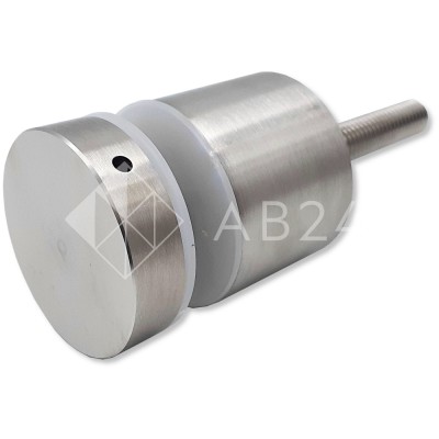 Стеклодержатель FKK-42, 10х30 мм Ø40 мм М10x1.5 для стекла, нержавейка/матовый