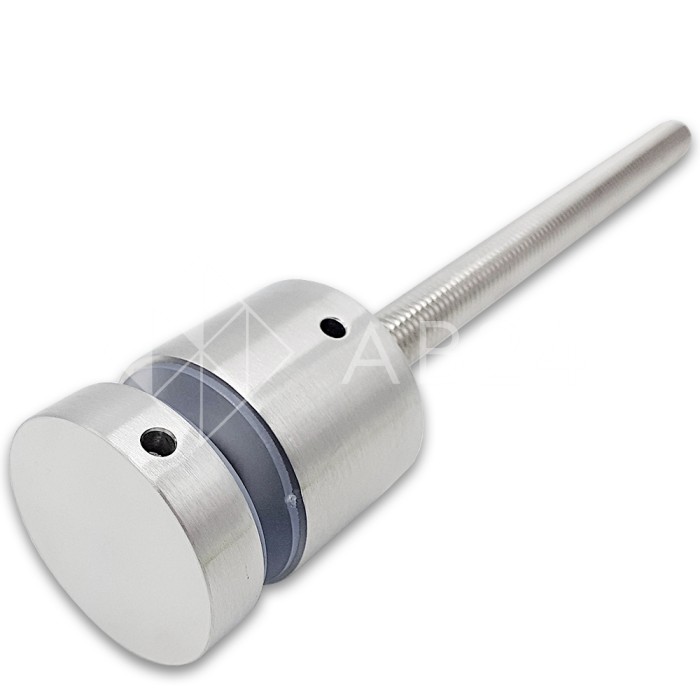 Стеклодержатель FKK-42.1, 10х30 мм Ø40 мм М12x1.75 для стекла, нержавейка/матовый