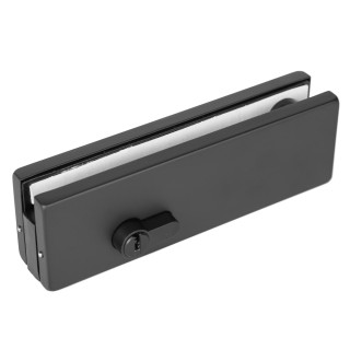 Замок FKZ-39 с круглым ригелем ключ/ключ, нержавейка/черный