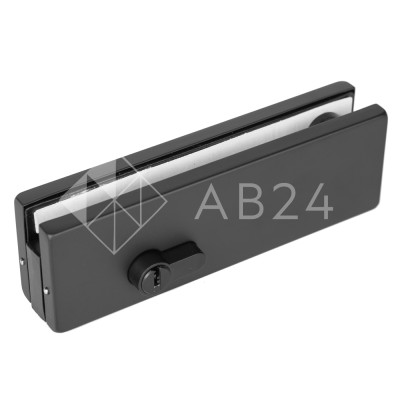 Замок FKZ-39 с круглым ригелем ключ/ключ, нержавейка/черный