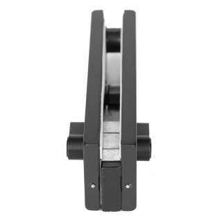 Замок FKZ-39 с круглым ригелем ключ/ключ, нержавейка/черный