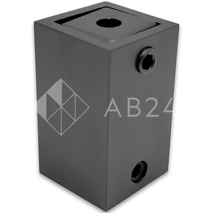 Крепление FDC-60 трубы 15х15 к стене, нержавейка/оружейная сталь