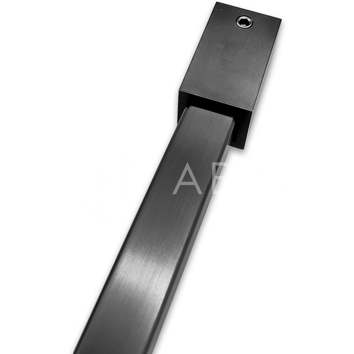 Крепление FDC-60 трубы 15х15 к стене, нержавейка/оружейная сталь