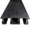 Трек FDS-182.6 для раздвижной системы FDS-18 для двух дверей длина 6 м, алюминий/черный