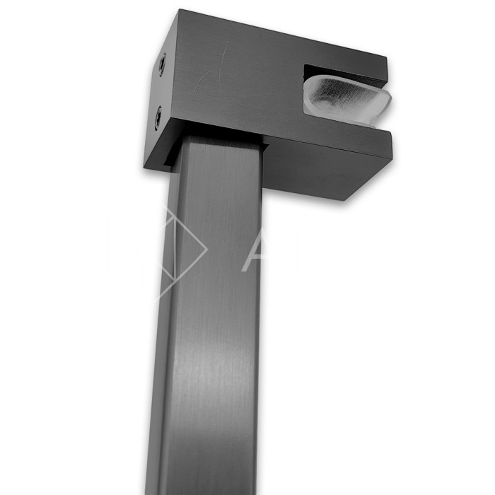 Держатель стекла FDC-53 сквозной 15х15, нержавейка/оружейная сталь