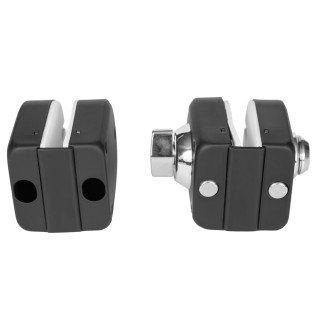 Замок зажимной FKZ-36.1 (без отверстия) ключ/защелка, черный