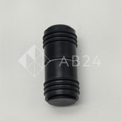 Ручка кноб Йота FDR-143 с двумя резиновыми торцами, алюминий/черный