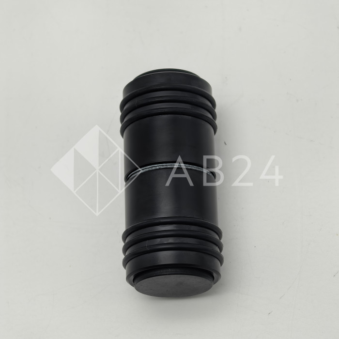 Ручка кноб Йота FDR-143 с двумя резиновыми торцами, алюминий/черный