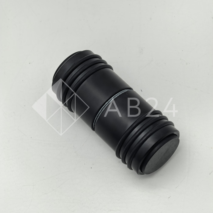 Ручка кноб Йота FDR-143 с двумя резиновыми торцами, алюминий/черный