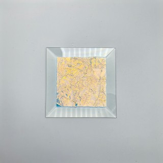 Бевелс AV19 дихроичный квадрат 76 х 76 мм голубой мороз