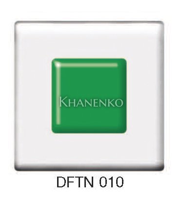 Фьюзинг квадрат DFTN 010 цвета прозрачно-изумрудного, 6 см
