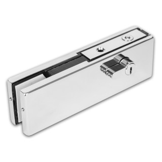 Замок FKZ-39 с круглым ригелем ключ/ключ, нержавейка/полированный