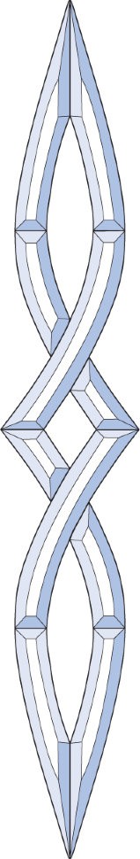 Бевелс AV245 (10 элементов) 135 х 830 мм