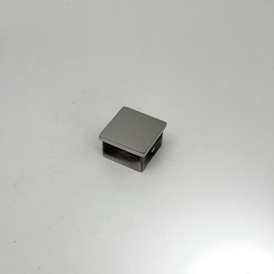 Заглушка FOP-40p.01 для поручня 40*40 с пазом, GRIT 600, нержавейка/полированный
