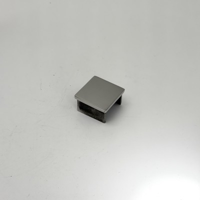 Заглушка FOP-40p.01 для поручня 40*40 с пазом, GRIT 600, нержавейка/полированный