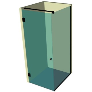 Душевая кабина угловая DK-203P в опорном профиле