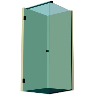 Душевая кабина угловая DK-203P в опорном профиле