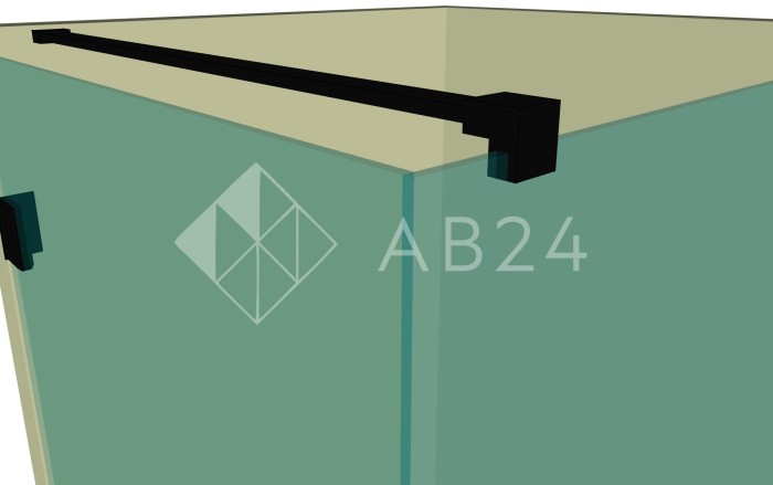 Душевая кабина угловая DK-203P в опорном профиле